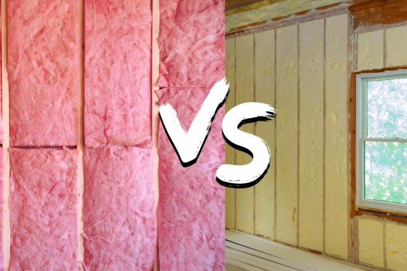 Fibreglass or Spray Foam Insulation