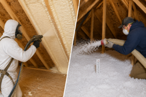 Insulation methods spray foam vs blown-in